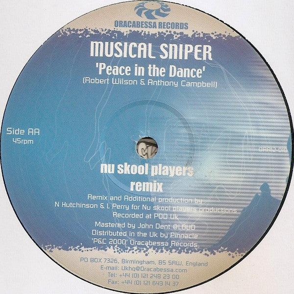 Musical Sniper : Party Tonight / Peace In The Dance (12")