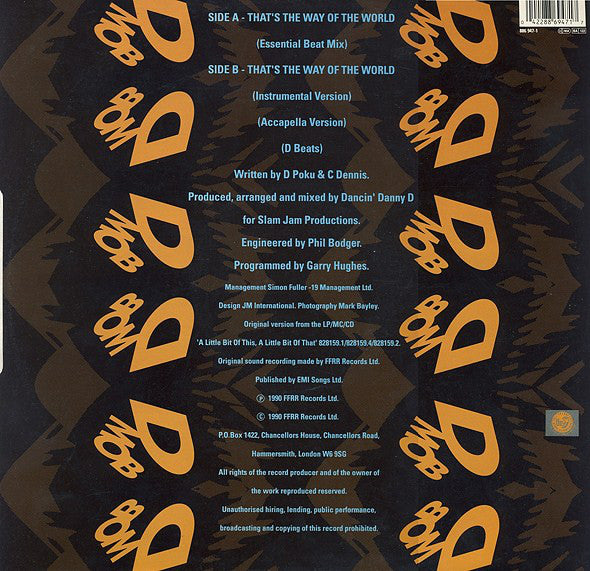 D Mob With Cathy Dennis : That's The Way Of The World (12")