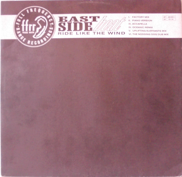 East Side Beat : Ride Like The Wind (12")