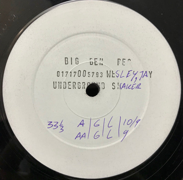 Wesley Jay : Underground Shaker (12", W/Lbl)