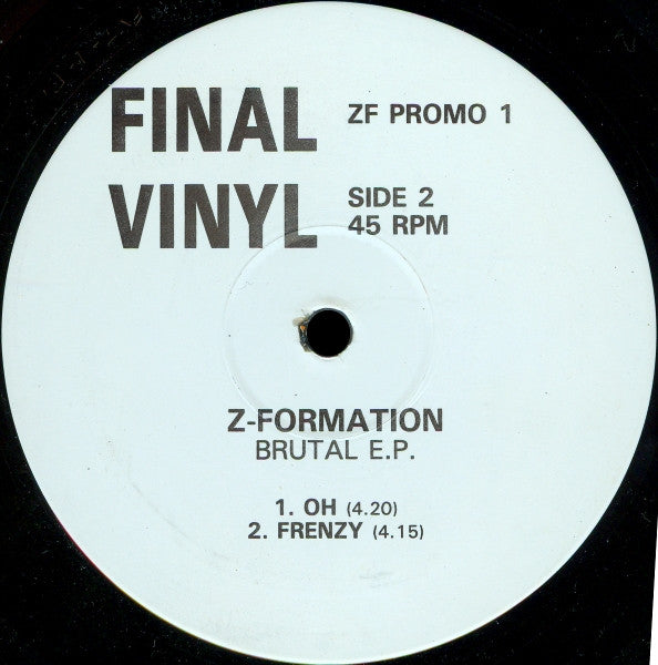 Z-Formation : Brutal E.P. (12", EP, Promo)