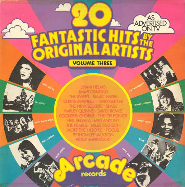 Various : 20 Fantastic Hits By The Original Artists (Volume Three) (LP, Comp, Yel)