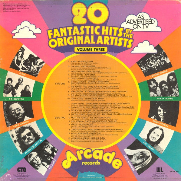 Various : 20 Fantastic Hits By The Original Artists (Volume Three) (LP, Comp, Yel)