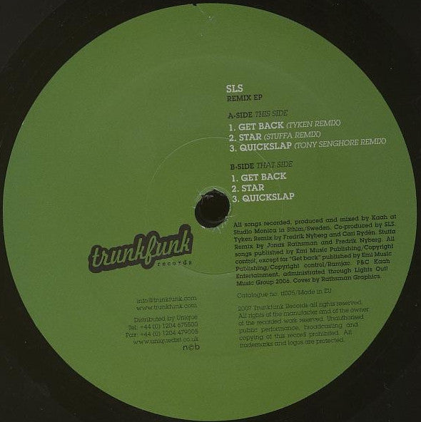 SLS (3) : Remix EP (12", EP)