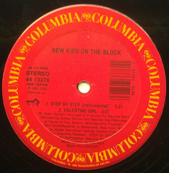 New Kids On The Block : Step By Step (12", Maxi)