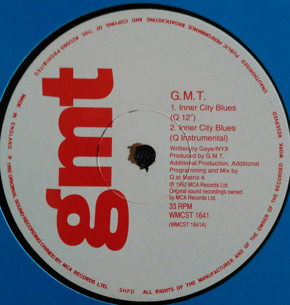 GMT (3) : Inner City Blues (12", Single)