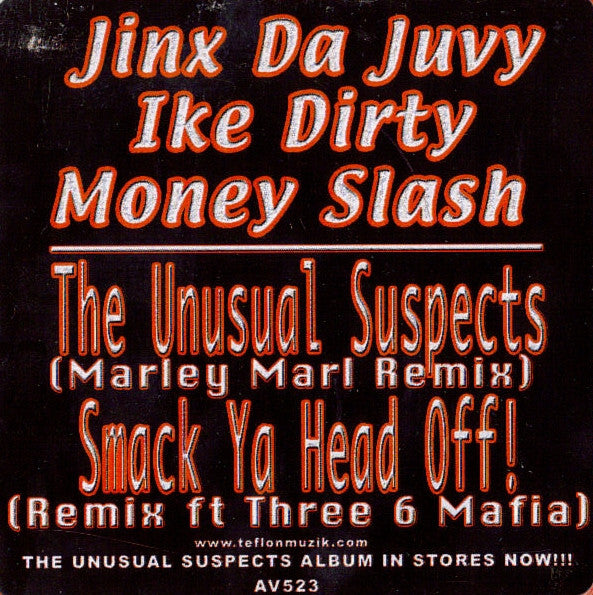 Jinx Da Juvy : The Unusual Suspects (Marley Marl Remix) / Smack Ya Head Off! (Remix) (12")