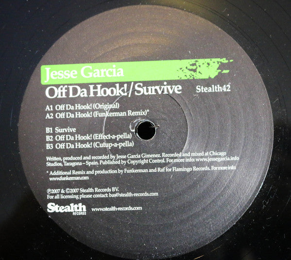 Jesse Garcia : Off Da Hook! / Survive (12")
