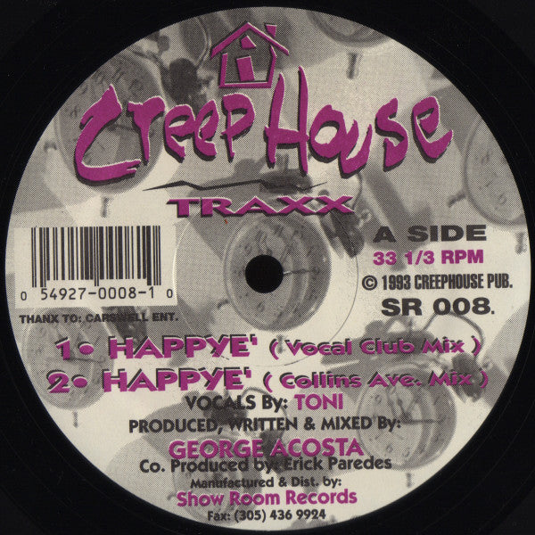 George Acosta : Happye' / I've Got Somethin (12")