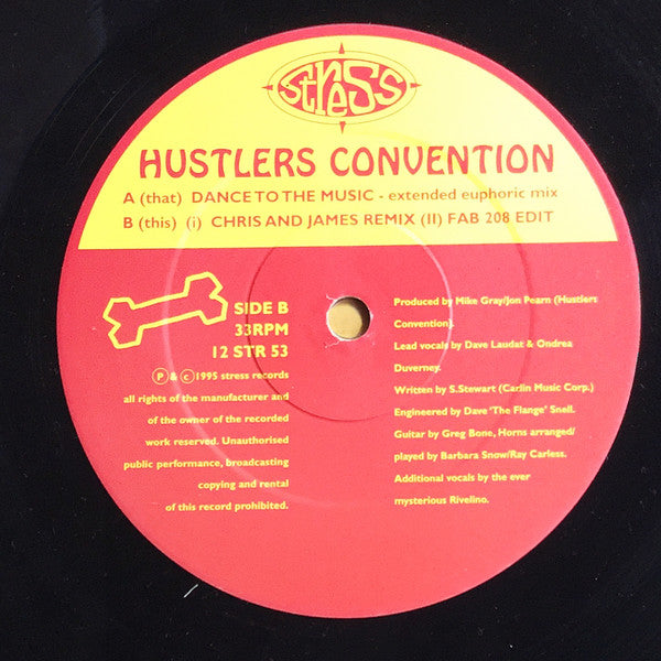 Hustlers Convention : Dance To The Music (12")