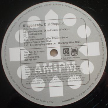 Klubbheads : Discohopping Mixes (12", Promo)