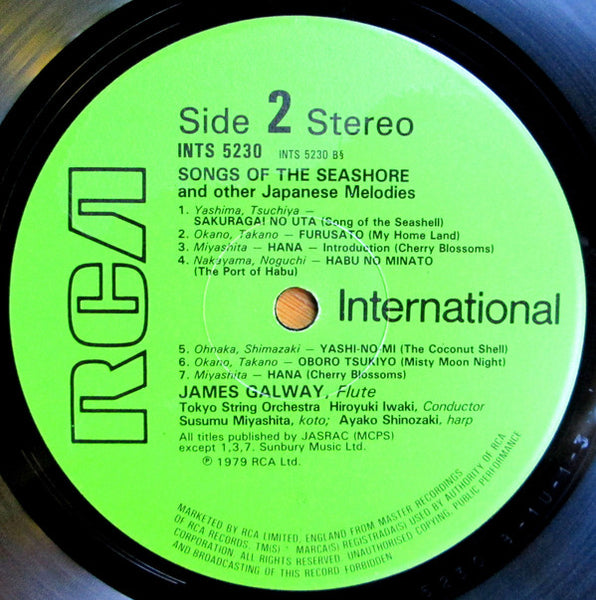 James Galway : "Song Of The Seashore" And Other Melodies Of Japan (LP, Album, RE)