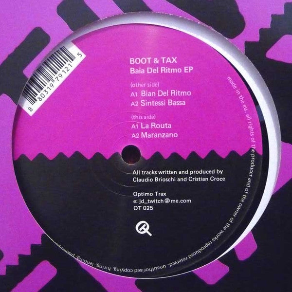 Boot & Tax : Baia Del Ritmo EP (12", EP)