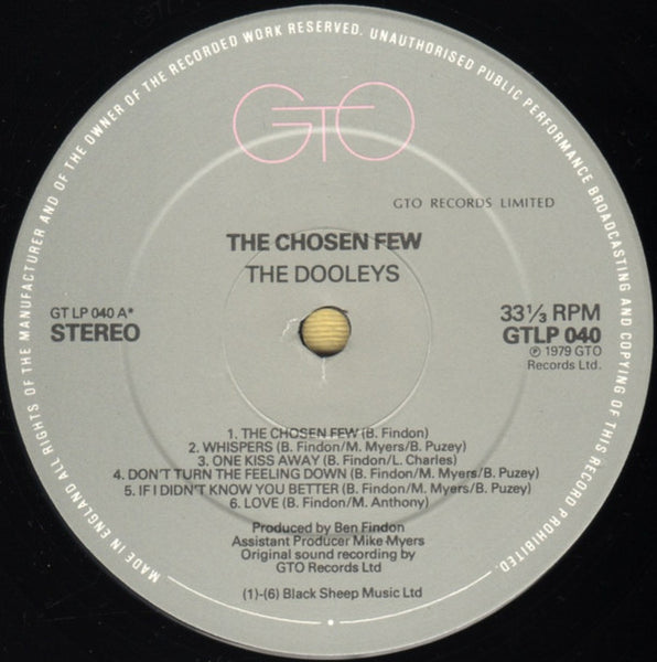 The Dooleys : The Chosen Few (LP, Album)