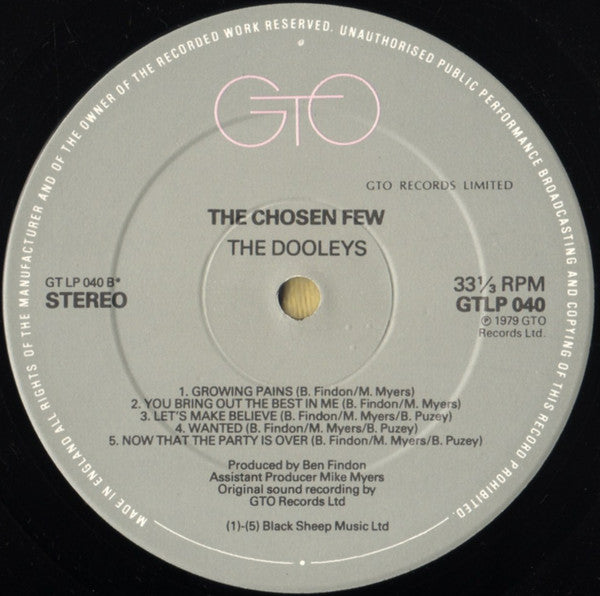 The Dooleys : The Chosen Few (LP, Album)