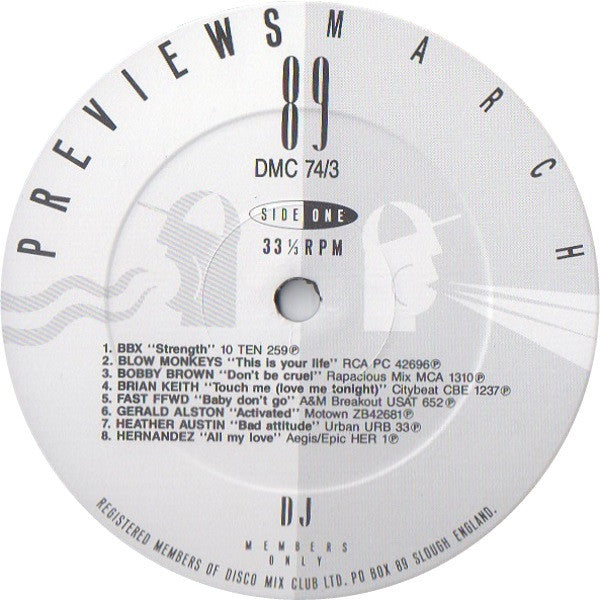 Various : March 89 Previews (LP, Comp)