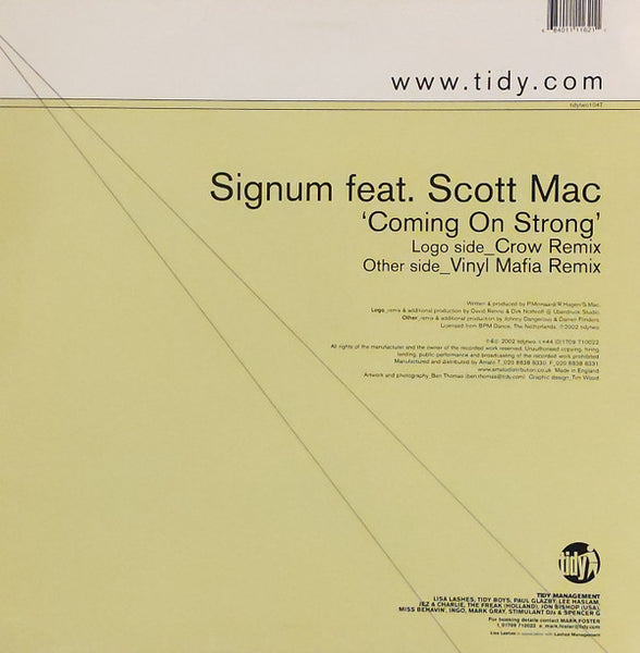 Signum Feat. Scott Mac : Coming On Strong (12", One)
