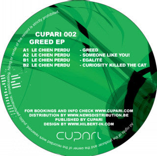 Le Chien Perdu : Greed EP (12", EP)