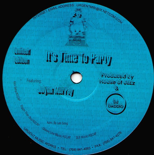 Jolynn Murray : It's Time To Party (12", S/Sided, Ltd)