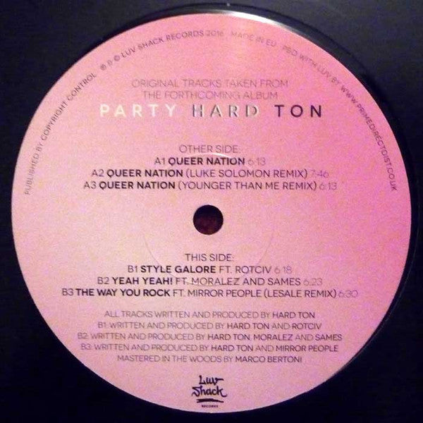 Hard Ton (2) : Queer Nation E.P. (12", EP)