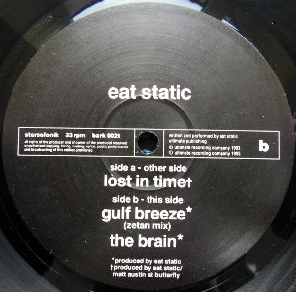 Eat Static : Lost In Time (12")