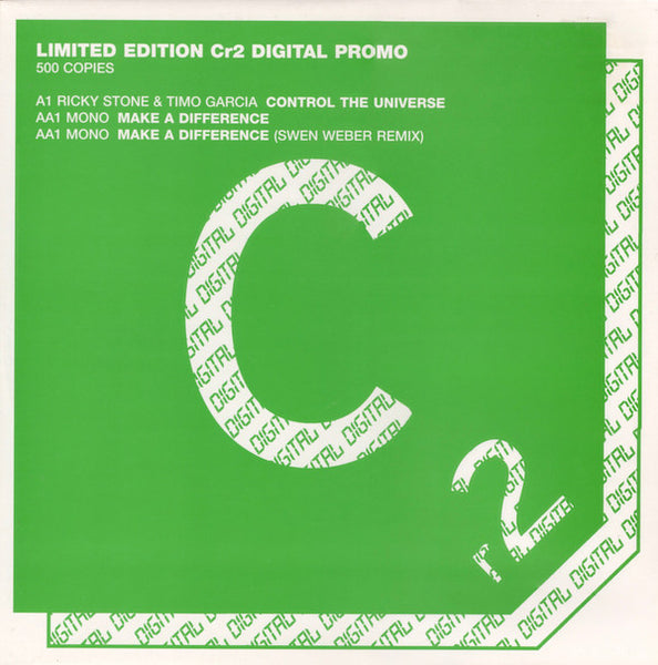Ricky Stone & Timo Garcia / Mono (2) : Control The Universe / Make A Difference (12", Ltd, Promo)