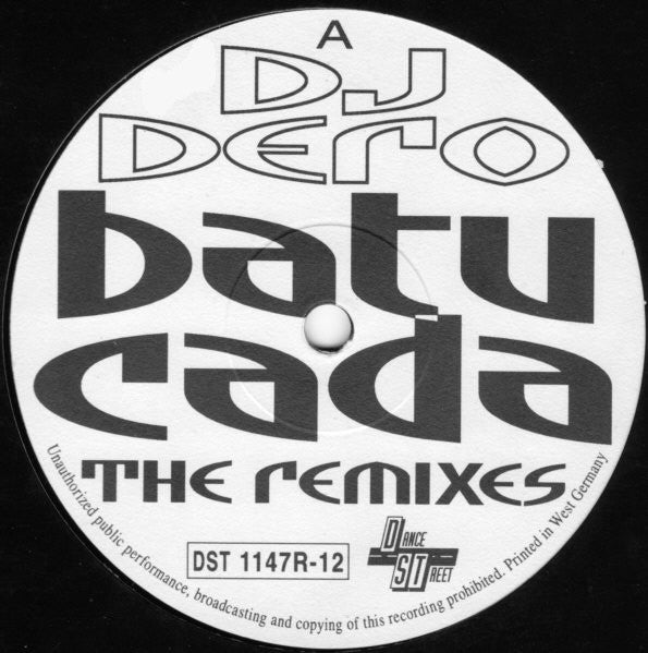DJ Dero : Batucada (The Remixes) (12")