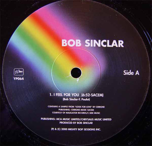 Bob Sinclar : I Feel For You (2x12")