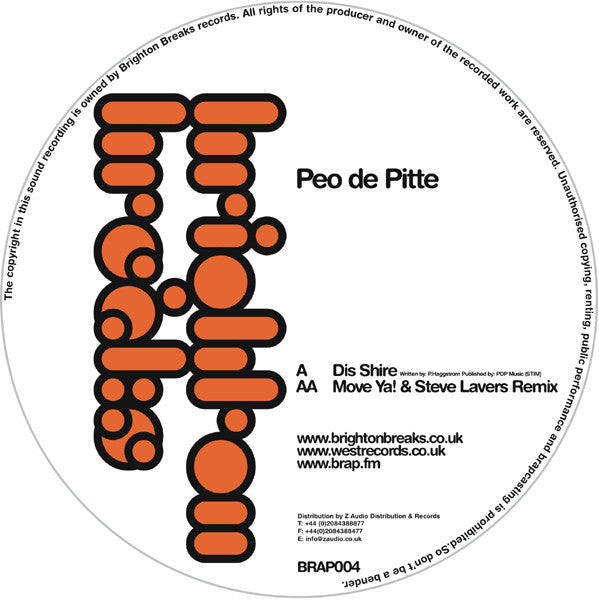 Peo De Pitte : Dis Shire (12")