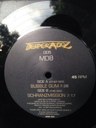 MDB* : Bubble Gum / Schranzmission (12")