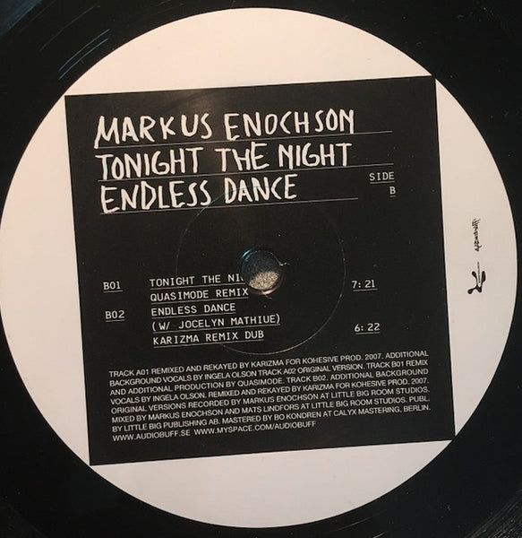 Markus Enochson : Endless Dance / Tonight The Night (12", EP)