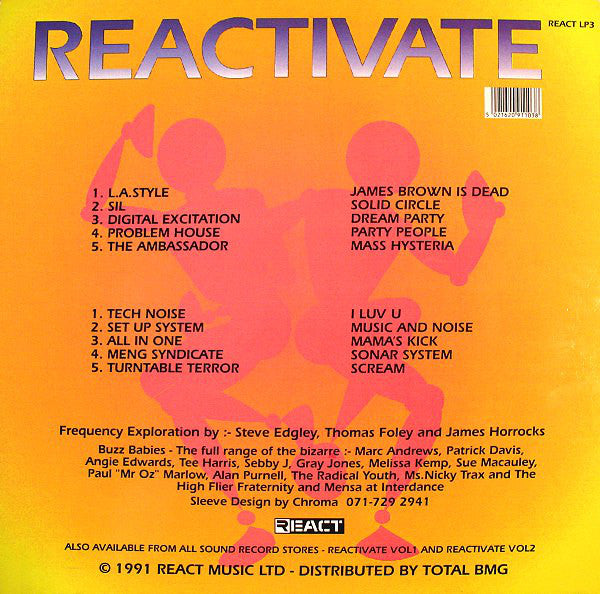 Various : Reactivate Volume #3 - Tranceteria (LP, Comp)