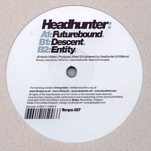 Headhunter (9) : Futurebound (12")