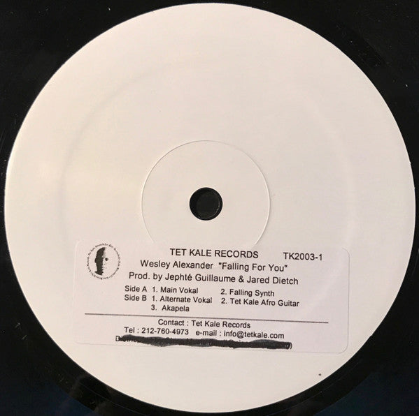 Wesley Alexander : Falling  For You (12", W/Lbl, Sti)