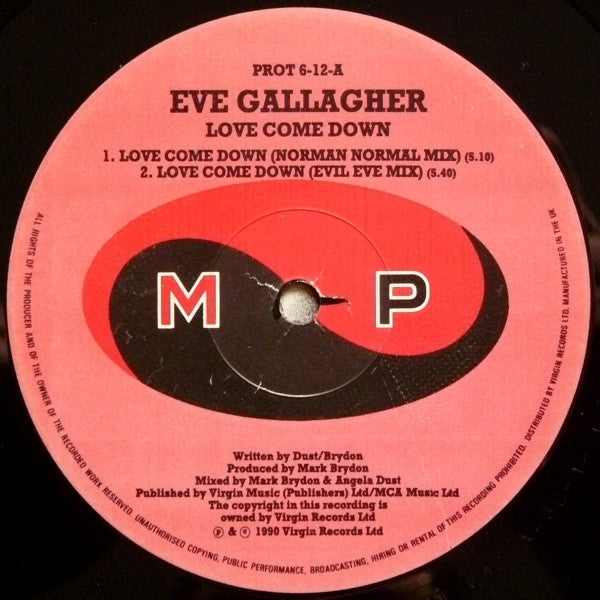 Eve Gallagher : Love Come Down (12")