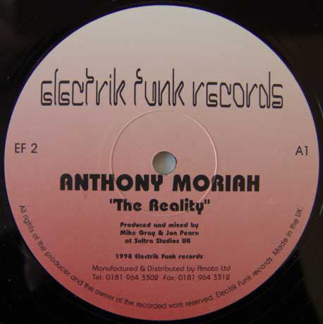 Anthony Moriah : The Reality (12")