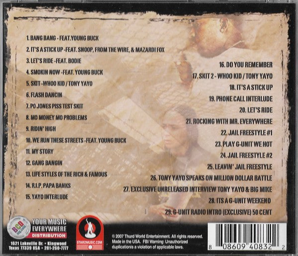 DJ Whoo Kid & Tony Yayo : Finally Off Papers   G Unit Radio 23 (CD, Mixtape)