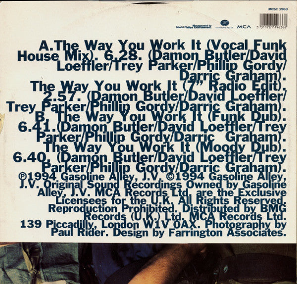 E.Y.C. : The Way You Work It (12", Single)