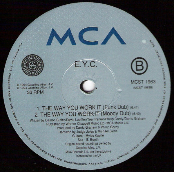 E.Y.C. : The Way You Work It (12", Single)