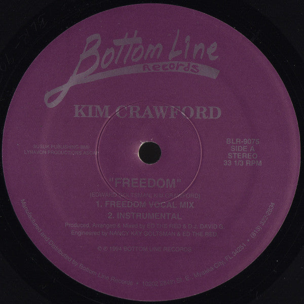 Kim Crawford : Freedom (12")