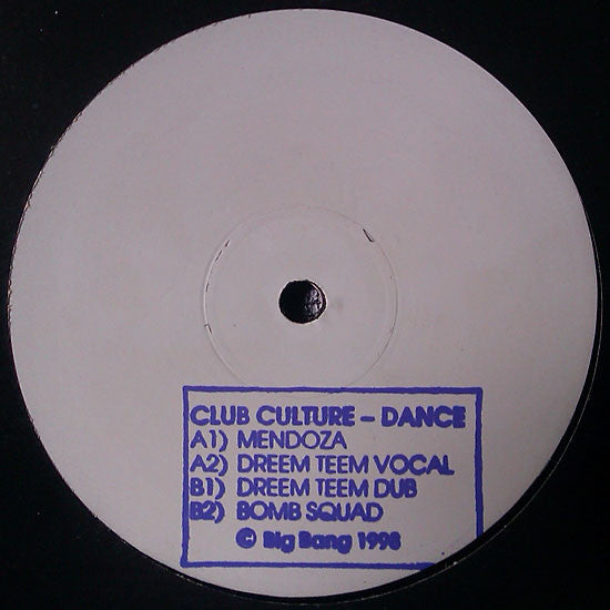 Club Culture : Dance (12", Promo, W/Lbl)