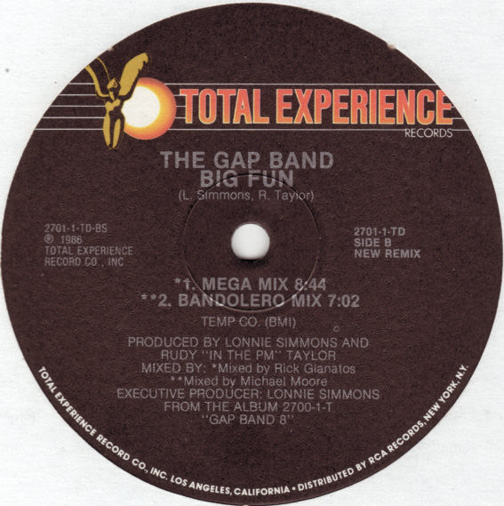 The Gap Band : Big Fun (New Remix) (12")