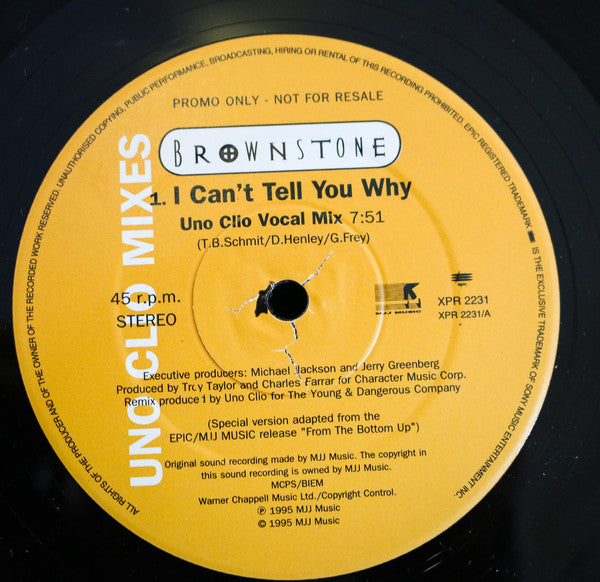 Brownstone : I Can't Tell You Why (Uno Clio Mixes) (12", Promo)