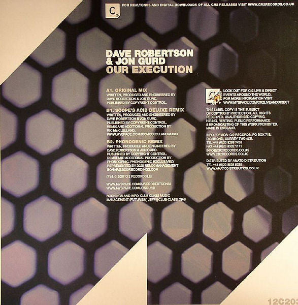 Dave Robertson & Jon Gurd Present  The Rendition : Our Execution (12")