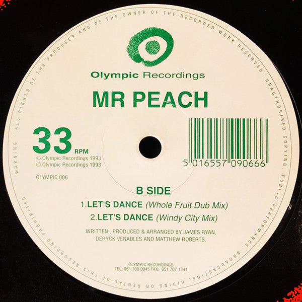 Mr. Peach : Let's Dance (12")