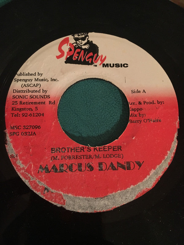 Marcus Dandy, Anthony Jade : Brother's Keeper / Trouble I Face (7", Single)