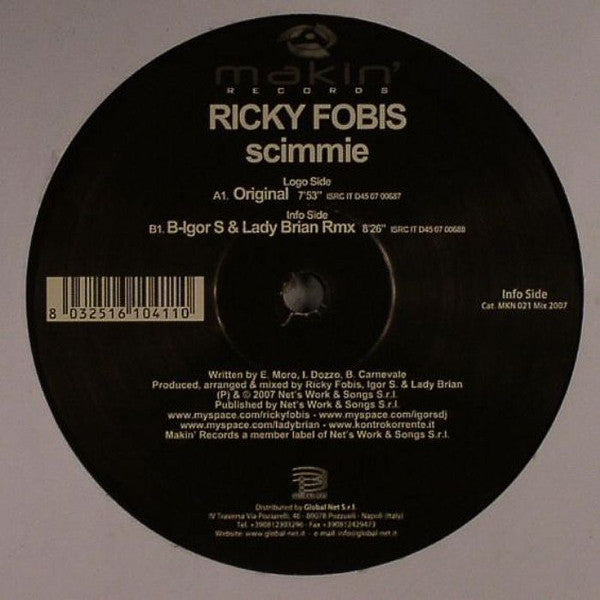 Ricky Fobis : Scimmie (12")