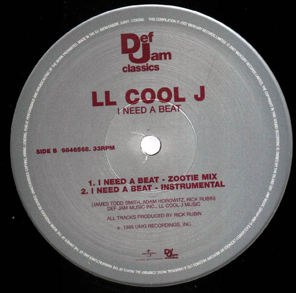 LL Cool J : I Need A Beat (12", RP)