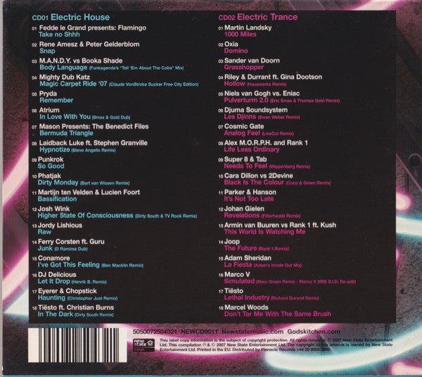 Various : Godskitchen Electric (2xCD, Comp, Mixed)