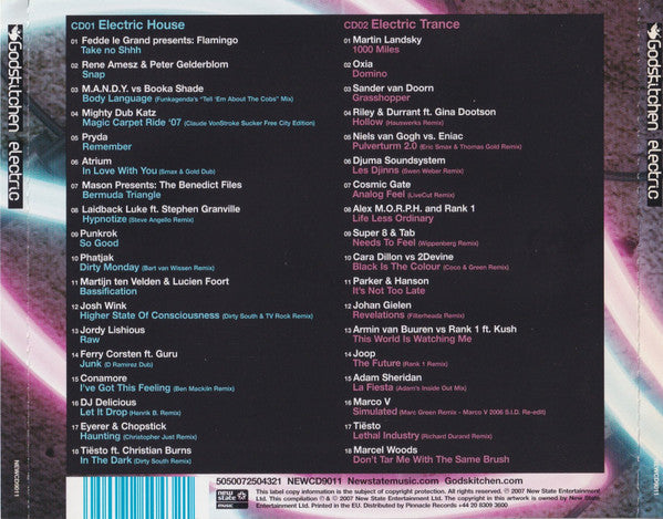 Various : Godskitchen Electric (2xCD, Comp, Mixed)